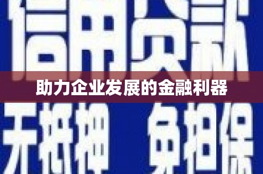 蒙自助力企业发展的金融利器