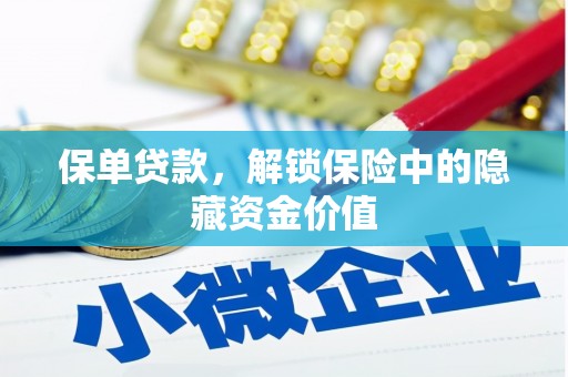 蒙自保单贷款，解锁保险中的隐藏资金价值