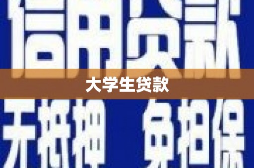 蒙自大学生贷款