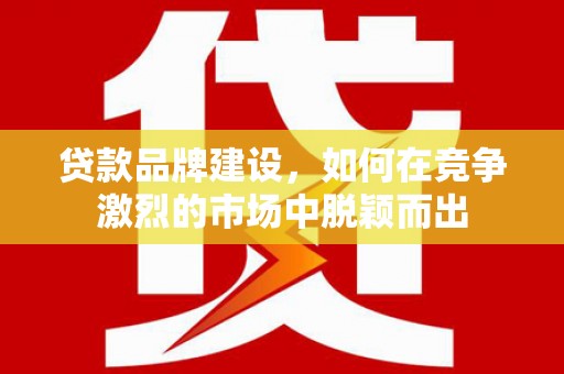 蒙自贷款品牌建设，如何在竞争激烈的市场中脱颖而出