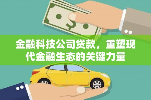 蒙自金融科技公司贷款，重塑现代金融生态的关键力量