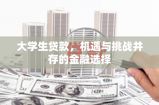 蒙自大学生贷款，机遇与挑战并存的金融选择
