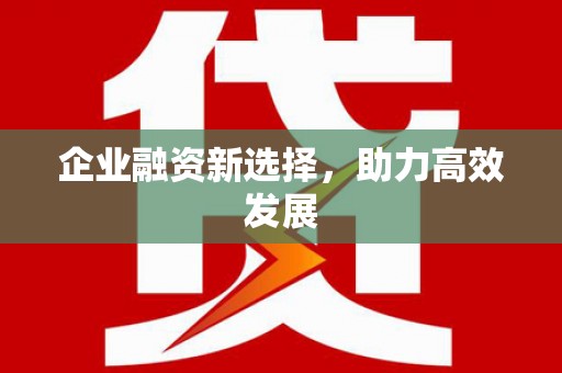 蒙自企业融资新选择，助力高效发展